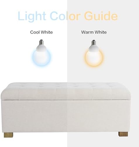 Spatial Order 46" Tufted Storage Bench - Cream