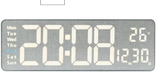 MASHI Digital Wall Clock, Auto-Dimming Wall Clock