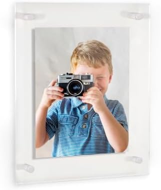 ArtToFrames 16x20 Inch Double Panel Floating Acrylic Picture Frame comes