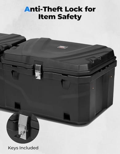 KEMIMOTO UTV Cargo Storage Box 110L/29Gal, Large Capacity Box Waterproof