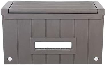 Step2 Lakewood Boot Bench, Functional Entryway Rack, Shoe Organizer Utility Bench, Garage & Mud Room Storage, Brown