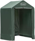 Scotts 4x4x6 FT Pop-Up Outdoor Storage Shed, Portable Water-Resistant Deck & Garden Tent Shelter for Tools, Equipment & Lawn Gear