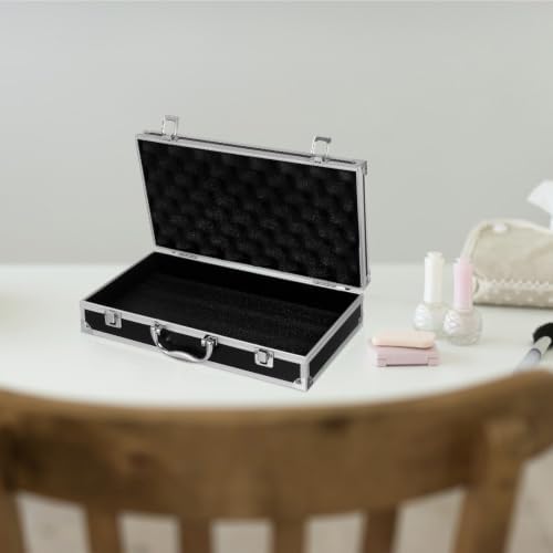 ERINGOGO Aluminum Alloy Toolbox 14.17 X 7.87 X 2.95 in Large Capacity Tool Box with Handle and Safety Clasp Portable Medicine Box for Home Garage School Hospital Storage
