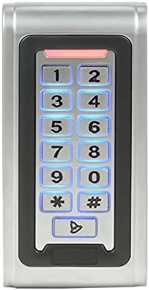 MENGQI-CONTROL Water Proof Metal Keypad Reader 4 Doors Access Control Kit Outdoor Install Magnetic Lock 110V Power Box RFID Cards/Key Fob(Phone APP remotely Open Door)