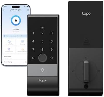 Tapo Smart Door Lock Wi-Fi Deadbolt, Palm & Fingerprint Recognition, DL130