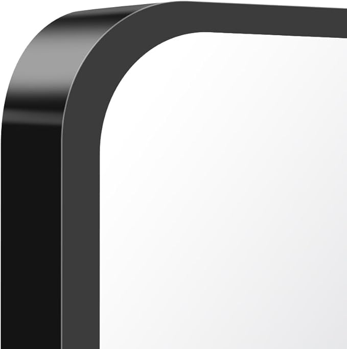 FORBATH Black Bathroom Mirror, Rectangular Vanity Mirror 30 x 48 Inch Wall