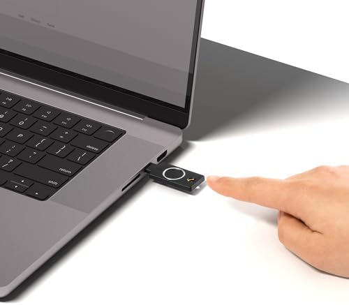 Yubico - YubiKey Bio C (FIDO Edition) - Basic Compatibility - Multi-Factor authentication (MFA) Security Key and passkey, Connect via USB-C, Biometric, FIDO Certified - Protect Your Online Accounts