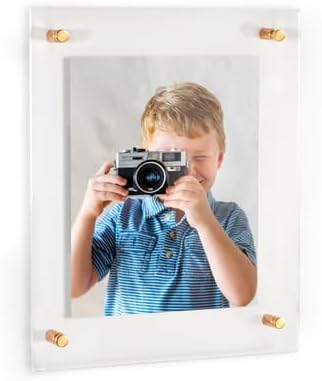 ArtToFrames 14x16 Inch Double Panel Floating Acrylic Picture Frame comes