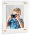 ArtToFrames 12x15 Inch Double Panel Floating Acrylic Picture Frame comes