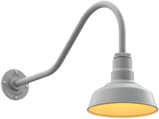 Steel Lighting Co. Hawthorne Barn Light | Outdoor Wall Mounted | 8 inch Dome |