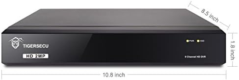 tigersecu super hd 1080p 8 channel surveillance dvr, package contents
