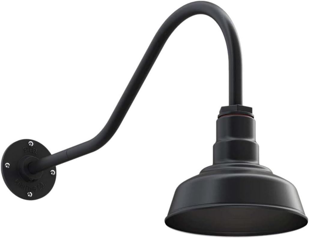 Steel Lighting Co. Hawthorne Barn Light | Outdoor Wall Mounted | 8 inch Dome |