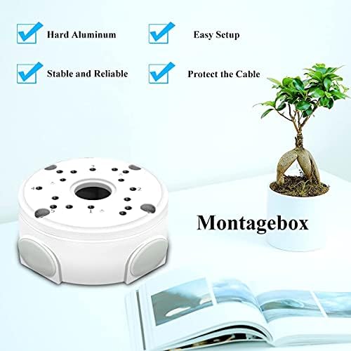 oossxx metal aluminum waterproof junction box mount bracket, close-up detail