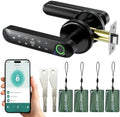 Fingerprint Door Lock with Keypad, Smart Biometric Door Knob for Bedroom