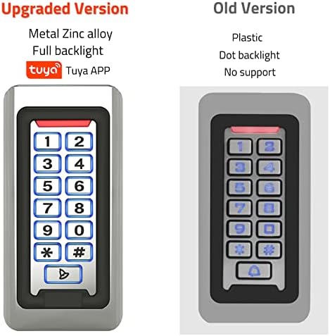 Wireless WiFi Access Control Keypad, Metal Stand-Alone Door Access Control