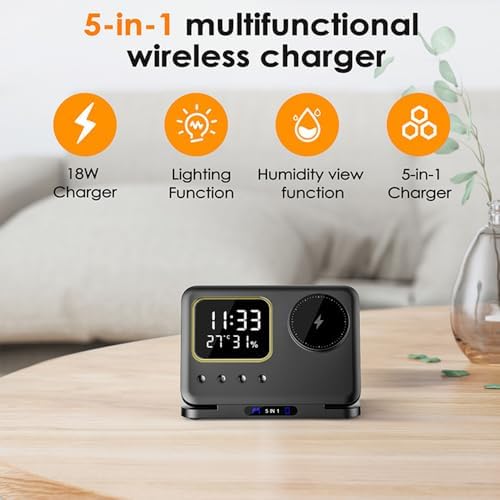 ihao 5in1 multi functional wireless charger, package contents