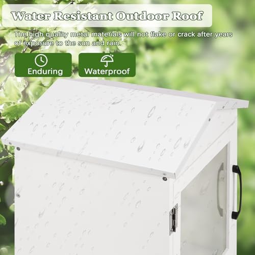 Outdoor Library Outdoor Book Box Storage, 13x11x16 Inch
