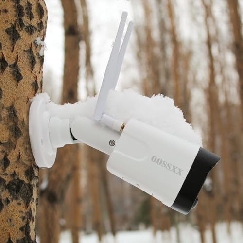 oossxx 5mp security wireless camera system outdoor exterior, front angle view