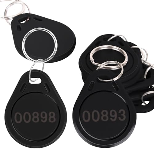 MktStleat100pcs Black 26 bit Keyfobs Proximity Fob Works with Prox Key ISOProx 1346 1386 1326 H10301 Format Readers.Compatible with Most Card Access Control Systems on The Market (100)