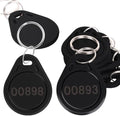 MktStleat100pcs Black 26 bit Keyfobs Proximity Fob Works with Prox Key ISOProx 1346 1386 1326 H10301 Format Readers.Compatible with Most Card Access Control Systems on The Market (100)