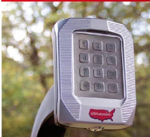 us automatic 050551 premium wireless keypad rugged die-cast, close-up detail