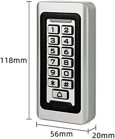 Retekess T-AC03 Security Access Control Keypad,RFID Keypad,Door Access Control,Stand-Alone Keypad,2000 Users,Wiegand 26-bit,Support Proximity RFID Card (Pack of 2)