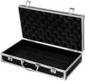 ERINGOGO Aluminum Alloy Toolbox 14.17 X 7.87 X 2.95 in Large Capacity Tool Box with Handle and Safety Clasp Portable Medicine Box for Home Garage School Hospital Storage