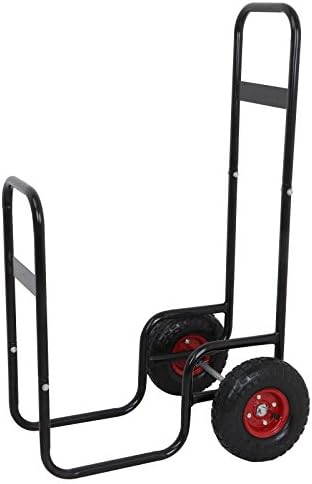 ZENY Portable Firewood Hauler & Carrier, Black