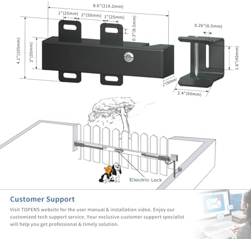 TOPENS ET24 Automatic Electric Gate Lock