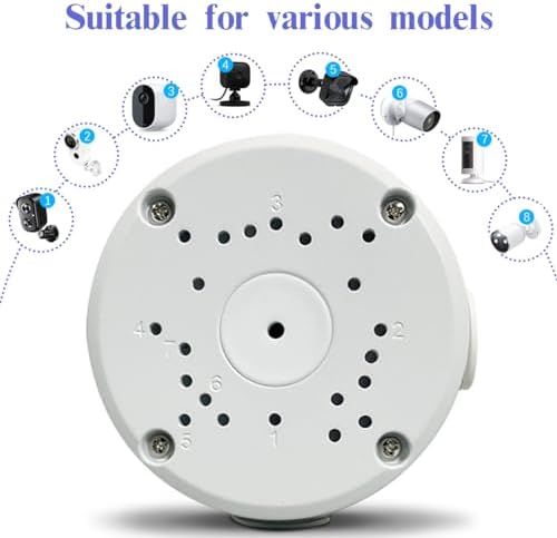 ohwoai universal metal security camera junction box, front angle view
