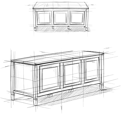SIMPLIHOME Connaught 51" Wide Solid Wood Trunk Bench in Brown