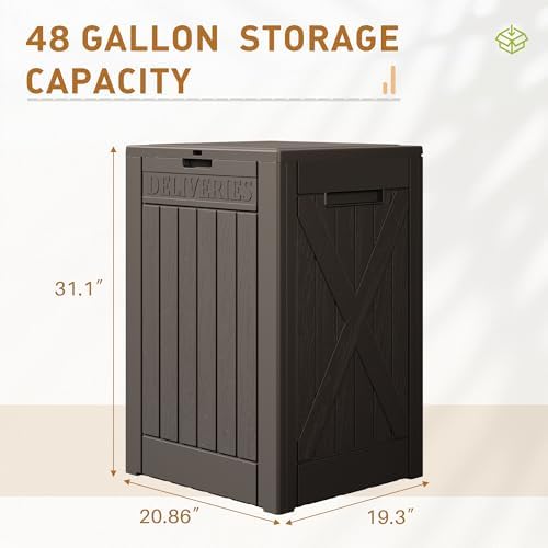 Devoko 48 Gallon Package Delivery Box Outdoor Secure Lockable