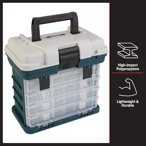 Stalwart Portable Tool Box Small Parts Organizer, Gray