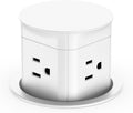 Jgstkcity Pop Up Outlet for Countertop, Flush Mount Tamper Resistant Space