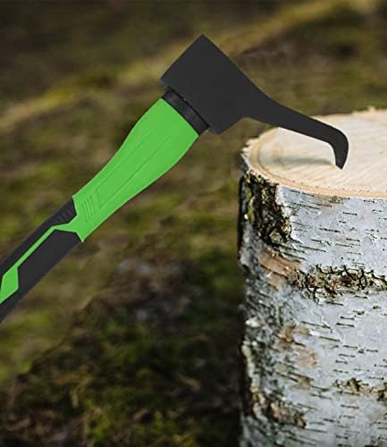 Pickaroon, Hookaroon Forged Steel, with Anti-Slip & Shock Reduction Grip, for Log Lifting and Moving Wood Firewood Tool