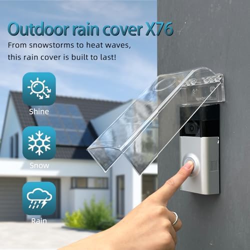 Plastic Flip Lock outdoor weatherproof keypad cover,Door Access Control Rain Cover，Doorbell protector(Transparent)