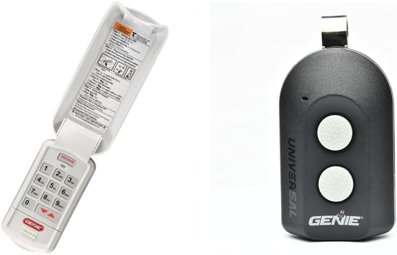 Genie Garage Door Opener Wireless Keyless Keypad - Safe & Secure Access - Compatible with All Intellicode Garage Door Openers & Universal Garage Door Opener Remote, 2 Button, Model ACSCTG-UNIV2