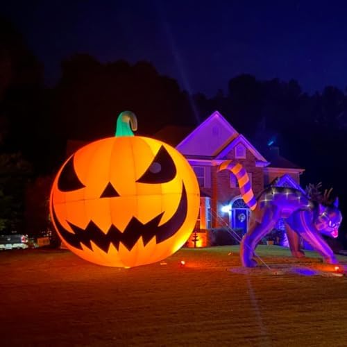 20FT Halloween Inflatables Pumpkin Decorations with 750W Air Blower