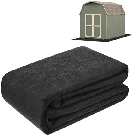 M METERXITY Outdoor Storage Shed Mat, 8.2x9 FT Waterproof Small Shed Flooring Mat for Patio Furniture Floor Protecting from Wear/Liquid/Dust/Oil, Non-Slip Carport Pad [Grey]