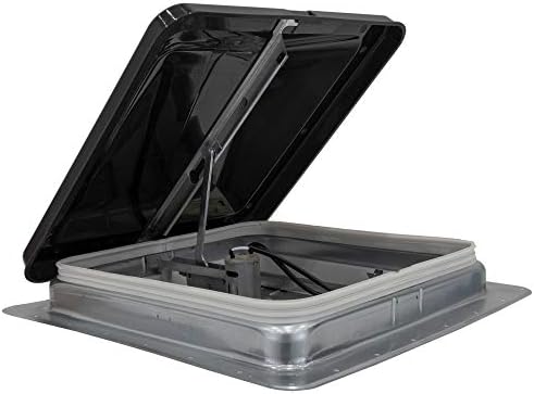 HENG’S INDUSTRIES 14" RV CAMPER TRAILER UNIVERSAL SMOKE LID ROOF VENT WITH 12V 12 VOLT FAN 74112- NO GARNISH RING INCLUDED