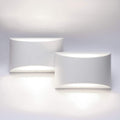 Aipsun Indoor Aluminum Modern LED Wall Sconce Hardwired Interior Wall Lights (Set of 2)