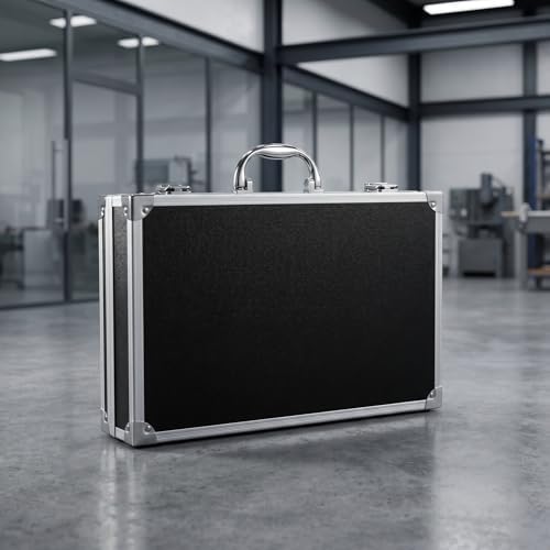 DOITOOL Aluminum Alloy Toolbox Large Capacity Portable Tool Case with Handle and Safety Clasp for Medicine Storage and Organization Suitable for Home Garage School Hospital