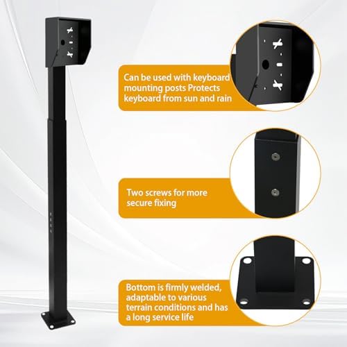 Upgraded Heavy-Duty Keypad Mounting Post, 33-45 Inch Adjustable Height