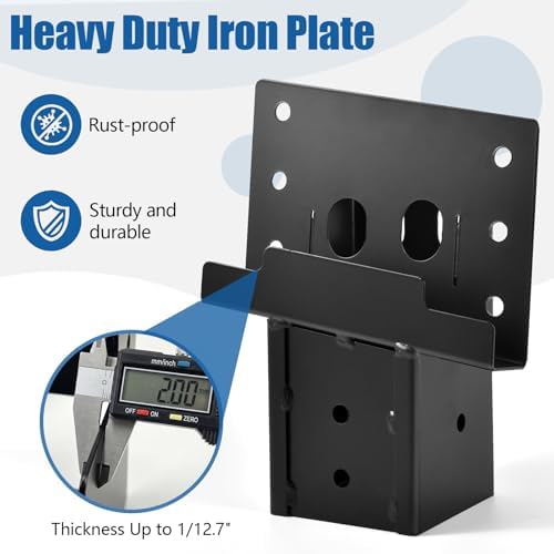 Kotiva Heavy Duty 4x4 Post Bracket for Tripod Deer Stand(Set of 8)
