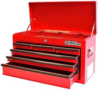Hilka G208C6BBS BBS Heavy Duty 6 Drawer Tool Chest, Red