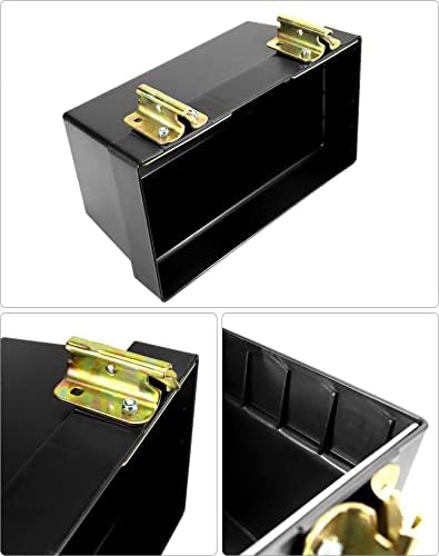 QWORK Heavy Duty Track Basket | 2 Pack Trailer & Warehouse Organizer | 13" x 7-1/8" x 6-1/2" Storage Bin for Trucks | Etrack & Wall Mount Compatible