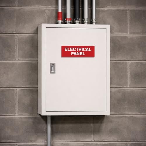 all quality basic electrical panel sign (5 pack), package contents