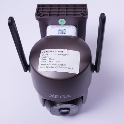 xega security camera wireless outdoor 2k 360° ptz on a desk or shelf