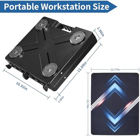 Magnetic Toolbox, Magnetic Laptop Stand Portable Workstation with Magnets