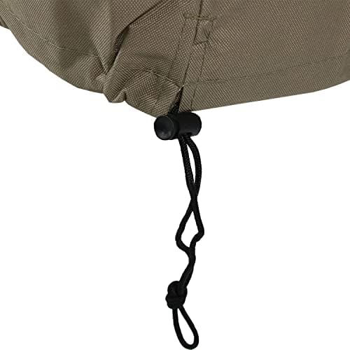 Sunnydaze 4-Foot Firewood Log Rack Cover with PVC Backing, Khaki